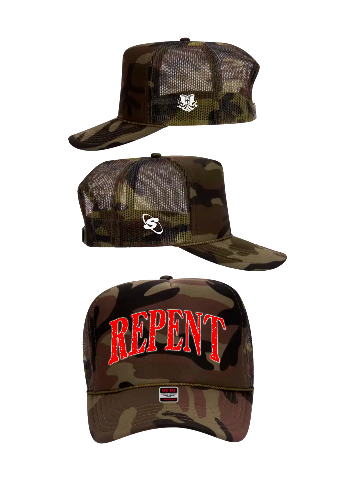 Repent Trucker's Hat
