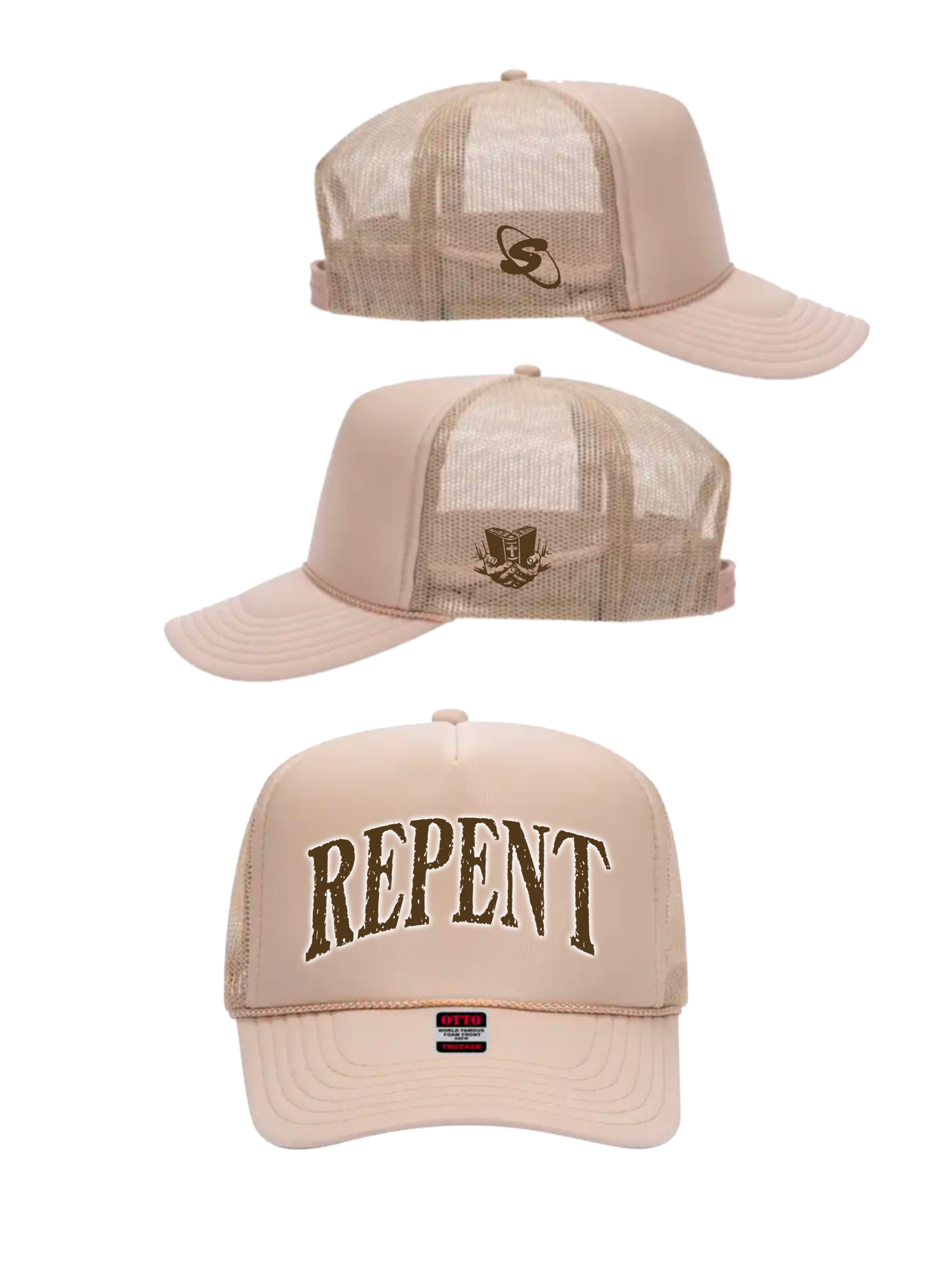 Repent Trucker's Hat